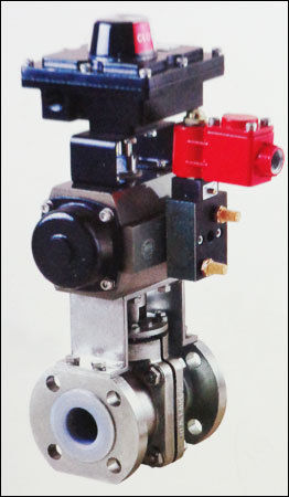 Lined Ball Valve With Actuator