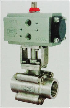 Screwed End Ball Valve With Actuator