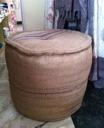 Jute Pouf