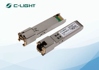 RJ45 100m SFP Optical Transceiver 1.25Gb/s For 1000BASE Copper TX Ethernet