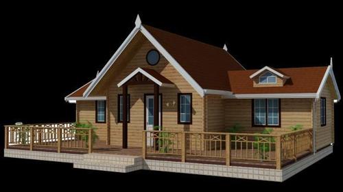 Blue Wooden Outdoor Home Construction Service