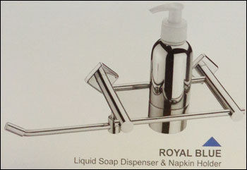 Royal Blue Series Liquid Soap Dispenser And Napkin Holder