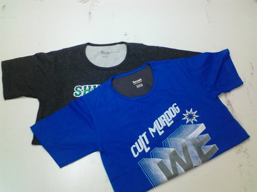 Knitted T-Shirt - Soft Cotton Blend Fabric , Comfortable Fit for All-Day Wear