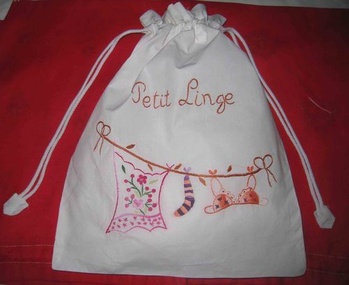 Hand Embroidery Laundry Bag