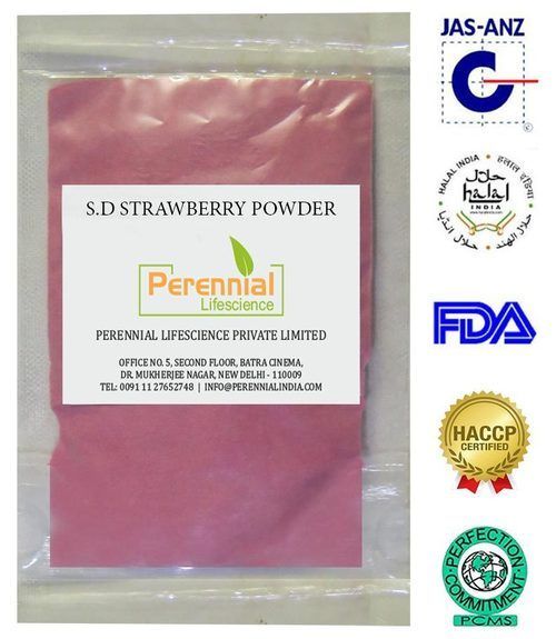 Strawberry Dry Powder - Water Soluble, Fine Hygroscopic Powder, GMO Free, Characteristic Flavor, Ideal for Functional Foods and Beverages