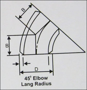 45 Degree Elbow Long Radius For Tube