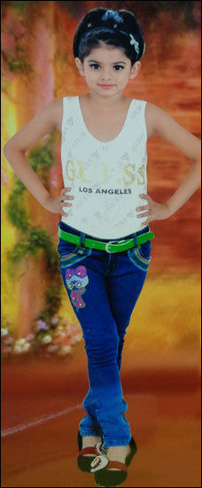 Designer Embroidered Kids Jeans