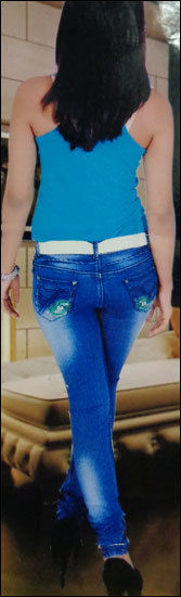 Fancy Embroidered Ladies Jeans