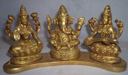 Laxmi, Ganesh And Sarswati Statue