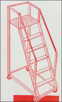 Aluminium Trolley Step Ladder