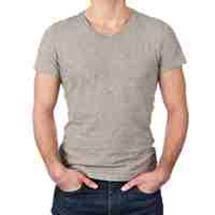 Mens Plain V Neck T-Shirts