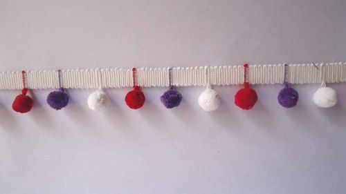 Multi Color Pom Pom Trims