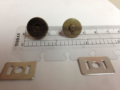 Magnet Button - Bronze/Copper, 19mm Diameter x 1.8mm Thickness for Leather Products and Clothing Bags