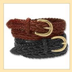 Ladies Braided Leather Belts