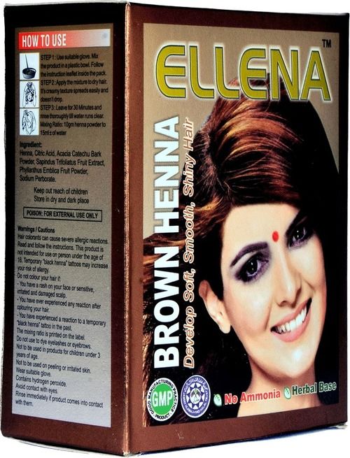 Ellena Brown Henna Hair Color