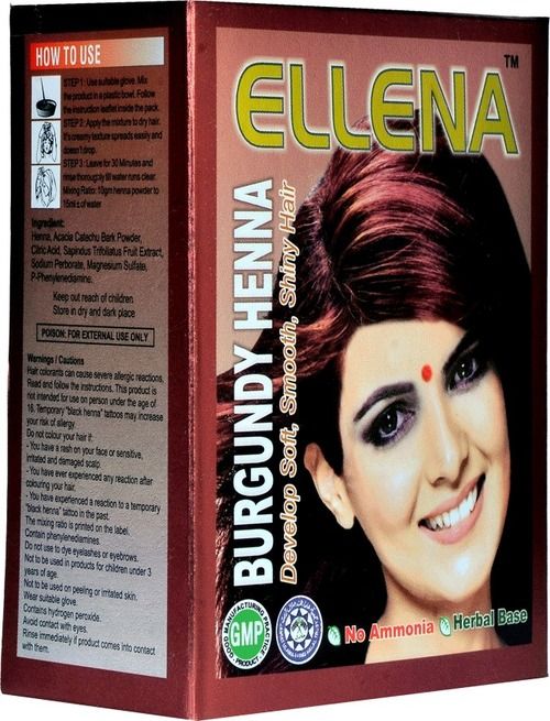 Ellena Burgundy Henna Hair Color