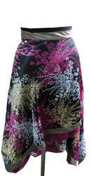 Floral Print Wrap Skirt