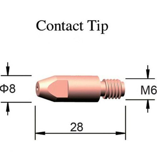 Binzel 15AK Welding Contact Tips