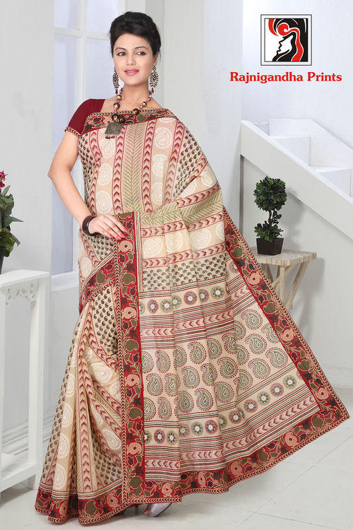 Bordered Chanderi Saree