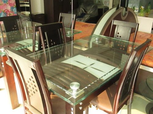 Glass Top Dining Table 078 