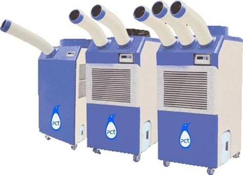 Sky Blue And White Energy Efficient Spot Cooler Unit