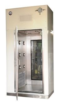 Modular Air Shower Enclosure Used For Removing Surface Particle