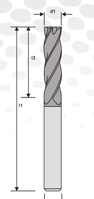 Flat End Mills ( Deep Reach XL Series)
