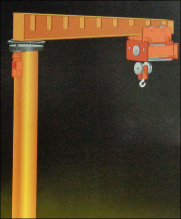 Jib Crane - Heavy-Duty Steel Design | High Efficiency for Loading and Unloading Operations