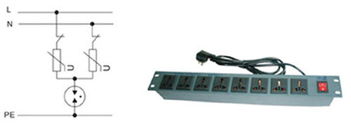 Cabinet Socket Power Supply Surge Protector