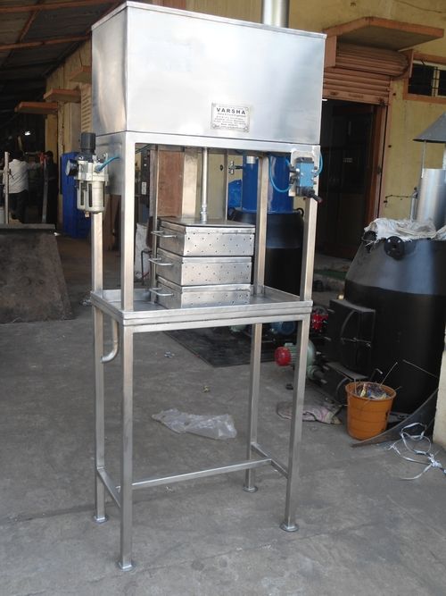 Pneumatic Paneer Press - Stainless Steel Structure with Pneumatic Cylinder, Air Pressure Regulating Valve & Pressure Gauge