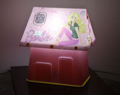 Barbie Doll Printed Hut Type Table Lamps