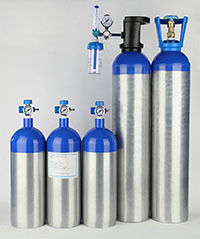 Aluminium Medical Oxygen Cylinder