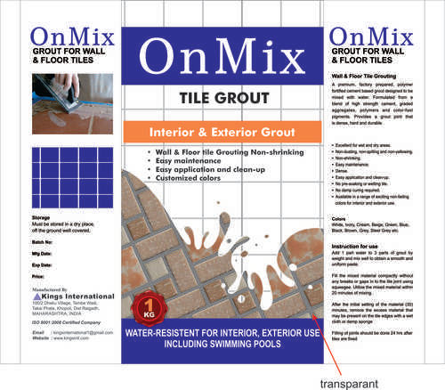 Tile Jointing Grout