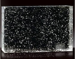  आयताकार स्लैब - क्लियर बबल्ड ग्लास पिलर्स 40 x 400 मिमी 