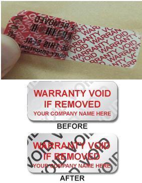 Void And Tamper Evident Stickers