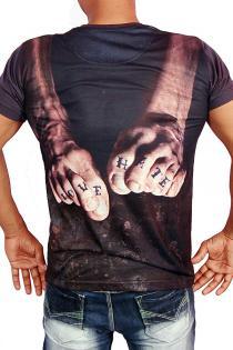 Mens Round Neck T-shirt (Love Hate)