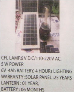 Solar CFL Lamps - High-Grade Raw Material | Durable Design, Reliable Performance, Energy Efficient