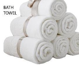 White Bath Towel