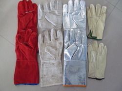 Leather Hand Safety Gloves - Fine Quality Leather, Supreme Comfort & Skin-Friendliness  