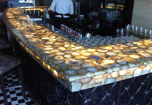 Brown Bar Counter Top