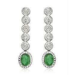 Diamond Stone Earrings