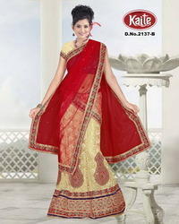 Lehenga Saree - Premium Quality Fabric Elegant Design for Long-lasting Use