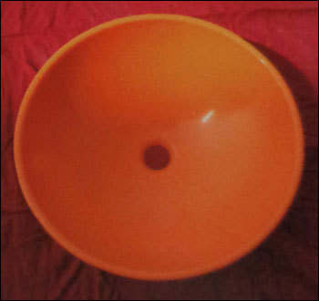 Polycarbonate Orange Colour Basin Bowl