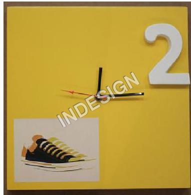 Square Wall Clock - Sleek Contemporary Design, Versatile for Any Environment