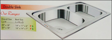 Stainless Steel Double Sink - Premium Quality , Aesthetically Designed for Enhanced Durability and Functionality