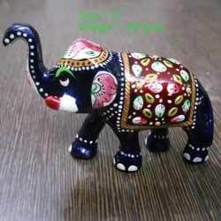 Meenakari Elephant Statue