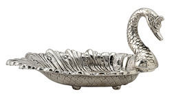 White Metal Duck Shape Tray