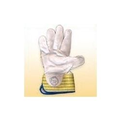 Pure Chrome Canvas Leather Hand Gloves