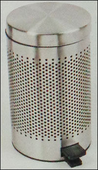 Kitchen Perforated Shutter Paddle Waste Bin