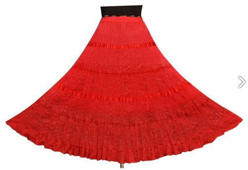 Ladies Red Skirts